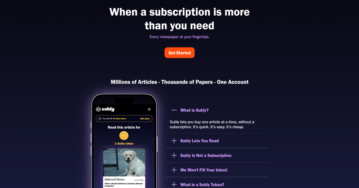 Subly: No subscription — no problem